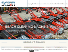 Tablet Screenshot of beach-cleaning-machine.com